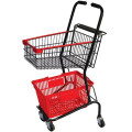 best popular Double Basket Shopping Cart